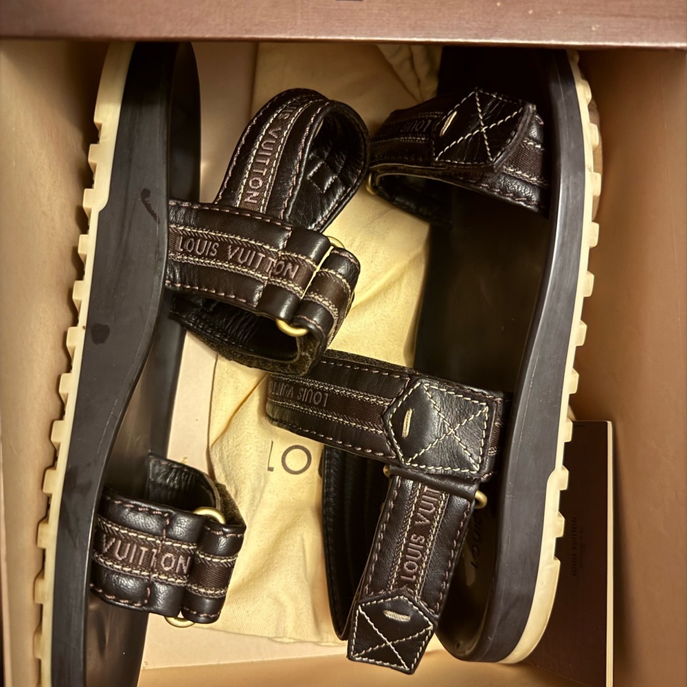 Louis Vuitton Brown Sandals for Effortless Elegance